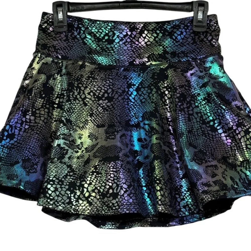 CVG Constantly Varied Gear Athletic Skort Snake Print Holographic Shorts Sz S - Picture 4 of 10